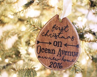 New Home Ornament - New Home Housewarming Gift, First Home Ornament, Personalized Ornament, Christmas Gift, First Christmas Home