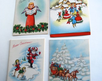 Collection of Four Vintage Christmas Cards