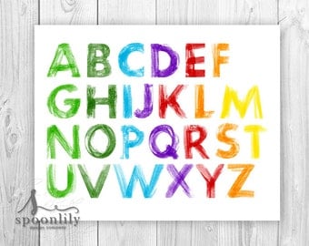 Abc Wall Art abc wall art | etsy Abc Wall Art abc wall art | etsy