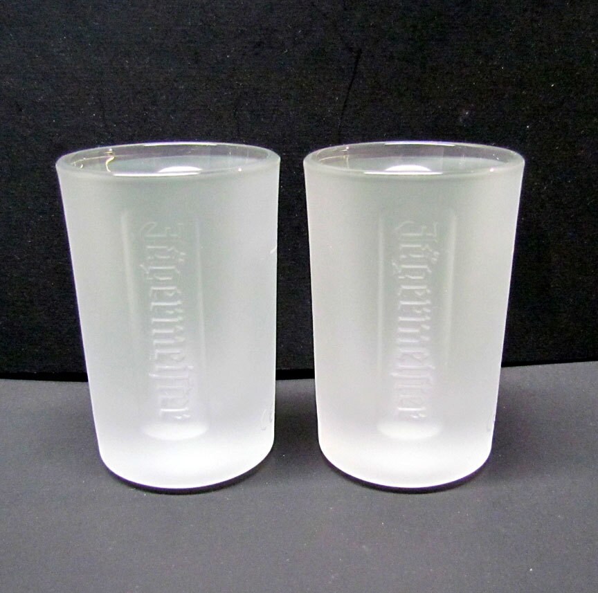 2 Vintage Jagermeister Shot Glasses Collectibles Home