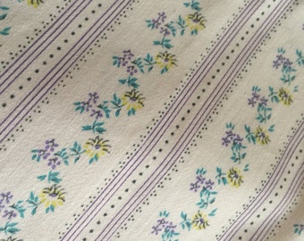Vintage unused 1950's striped TICKING PILLOWCASE pc-105