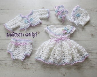 Crochet dress pattern, Baby dress pattern, crochet baby pattern, baby dress, crochet dress, formal baby dress