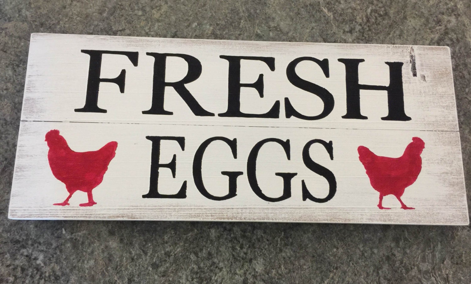 Fresh Eggs sign Rustic Distressed Vintage Barn by AntiqueyLace
