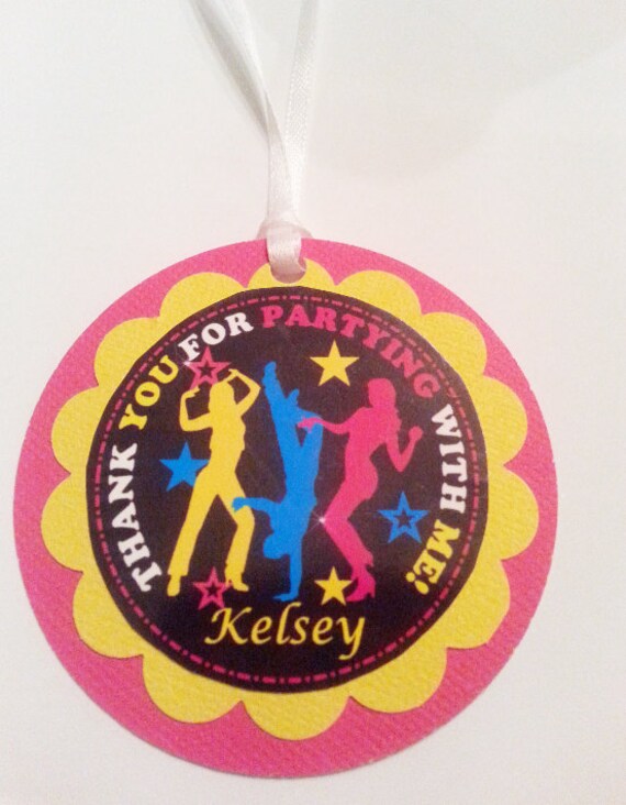 Dance Party Favor Tags