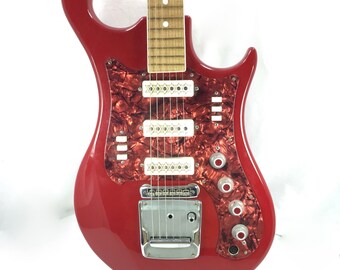 Vintage Guitar USSR Ural Electric Red