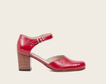 Mary Jane Heels, Classic Shoes, Elegant Patent Heels