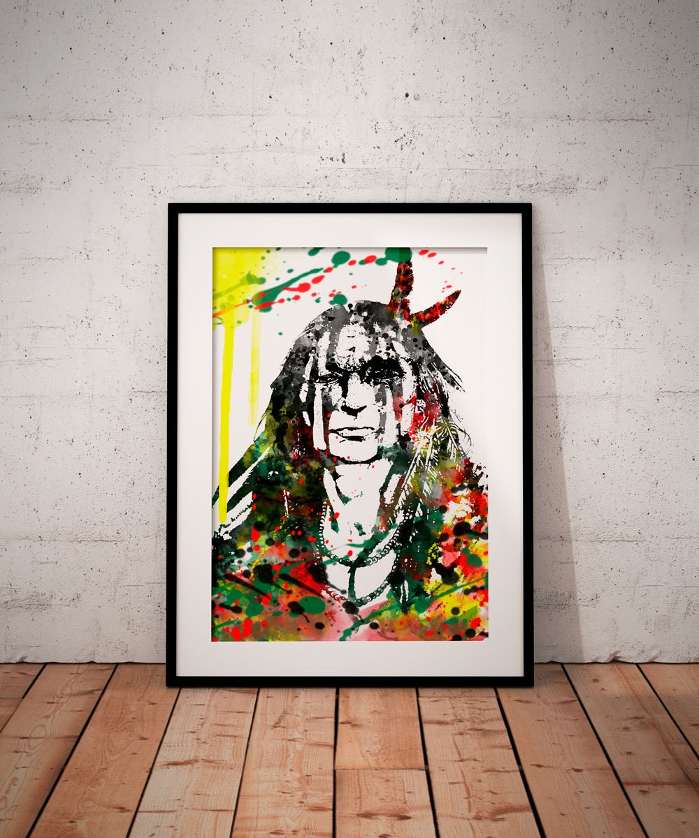 Native American print Contemporary modern wall art by BelugaStore