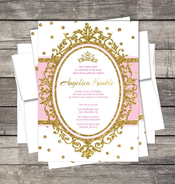 Royal Princess Invitation Template 7