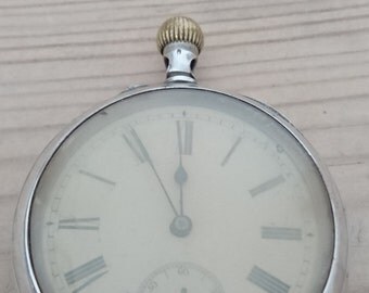 Vintage sterling silver pocket watch
