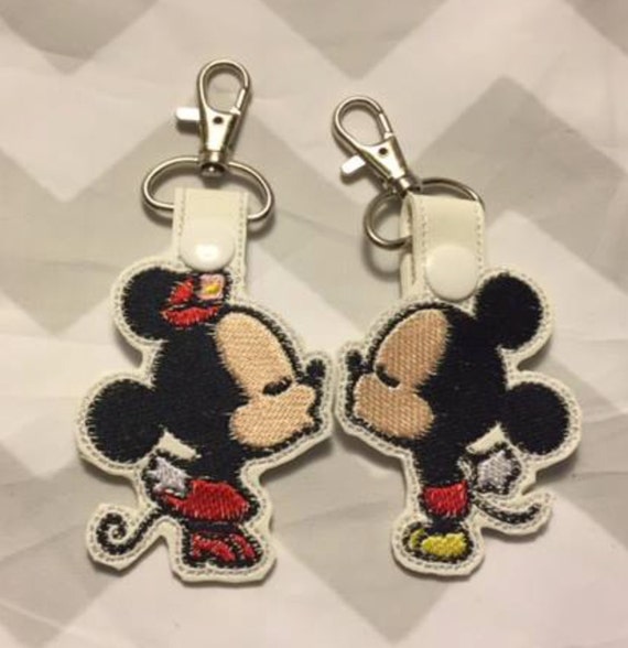 mickey and minnie funko pop keychain
