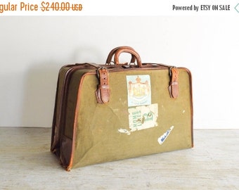 SALE luggage set suitcases old luggage rust brown by littlecows