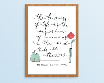 Mr Carson Downton Abbey Printable