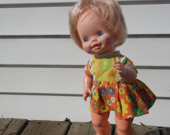 Dolls, Baby Doll, Mattel Dolls, Blonde Hair, 80s Toys, Vintage Dolls, Roller Skates, Wind Up Toy, 80s Dolls, Cute Doll, Retro Doll