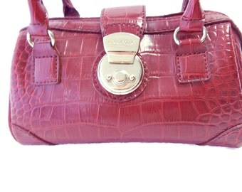 sac à main bandoulière LIZ CLAIBORNE cuir vintage bag