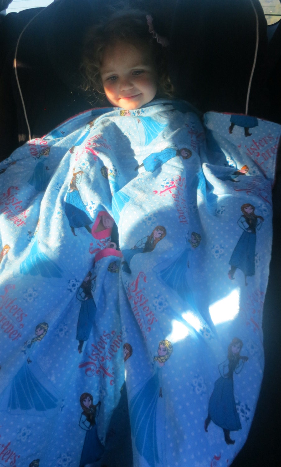 Toddler/Youth/Little Girl Car Seat Elsa and Anna Frozen