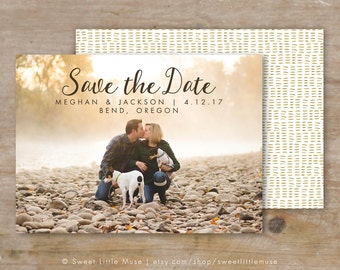 Save the Date Template - Save the Date Card - Save the Date - Engagement Announcement