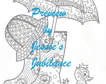 Coloring Pages 4 Pack April Shower Bring May Flowers