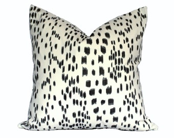 Les Touches Black designer pillow cover - Brunschwig & Fils fabric - 1 SIDED OR 2 SIDED - Choose Your Size