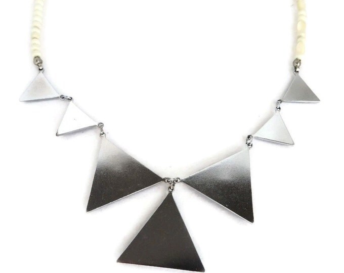 Vintage Paua Shell Necklace - Hawaiian Shell and Bead Necklace, Island Jewelry, Valentine Gift, Gift Boxed