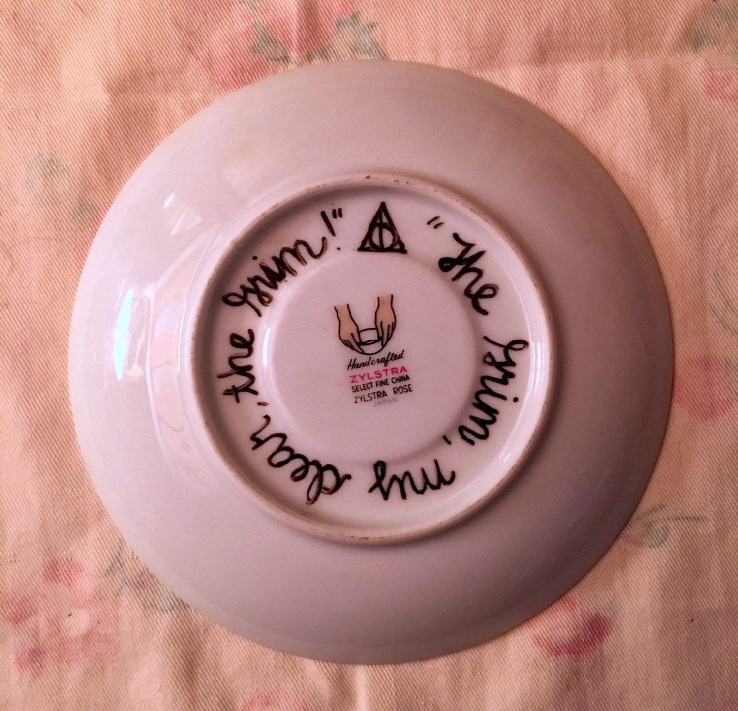 Harry Potter 'The Grim' Rose Tea Cup and Saucer