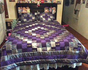 Crown. Royal Quilt Bed Scarf and Matching pillow shams - Crown Royal Quilt