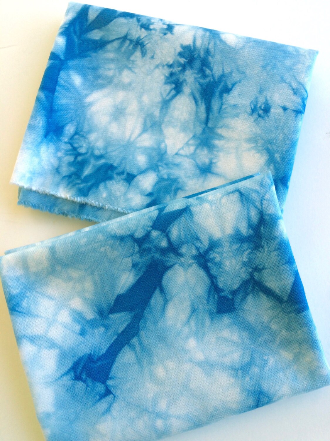 Blue Shibori Tie Dye Fabric