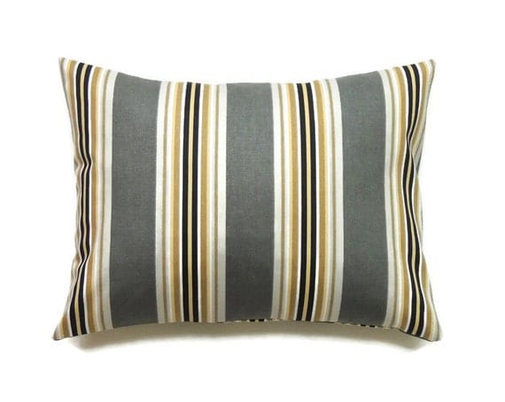 Gray Lumbar Pillow Cover 12x16 Pillow Cover Decorative
