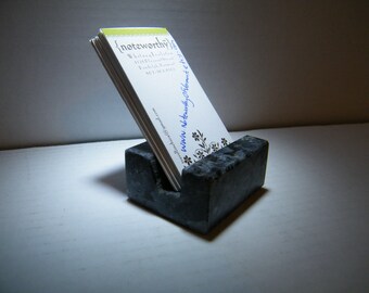 Vertical Business Card Holder/Vertical Card Holder/Business Card Holder/ Granite Business Card Holder/ Stone Business Card Holder