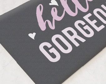 Hello Gorgeous, Girls Bathroom Decor, Teen Girl Gifts, Bath Mat, Gifts For Girlfriend, Christmas Gift Hostess, Gifts for Girls, Gift for Her