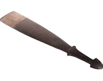 19th century Original New Guinea Hand carved Paddle Ax