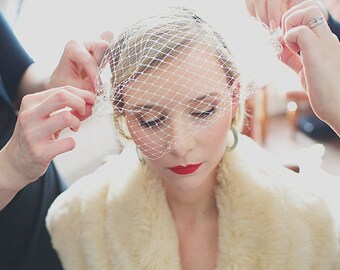 Bandeau Veil, Birdcage Veil, Wedding Veil, Bridal Veil, Russian Veil, Bird Cage Veil