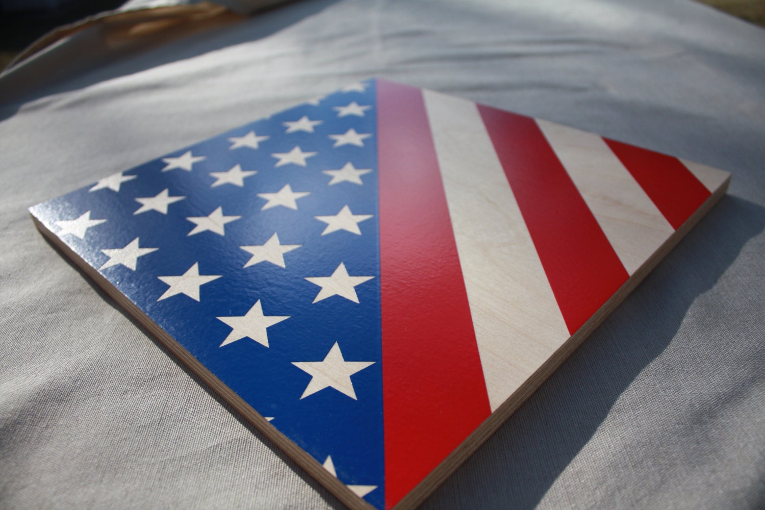 Wooden American Flag Barn Quilt Home Decor Wall Art Stars