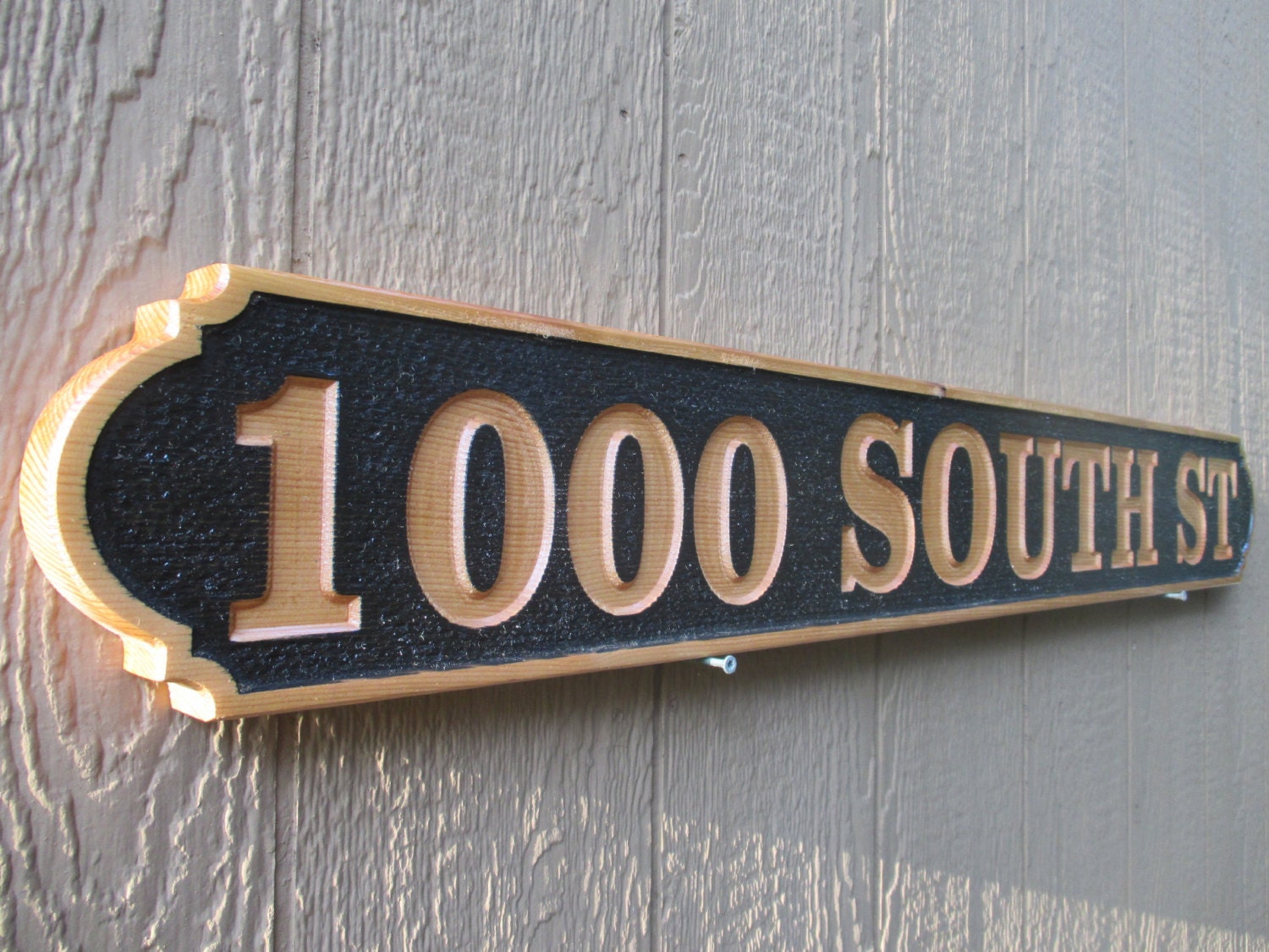 Custom House Sign Outdoor Address Sign Cedar Address Signs