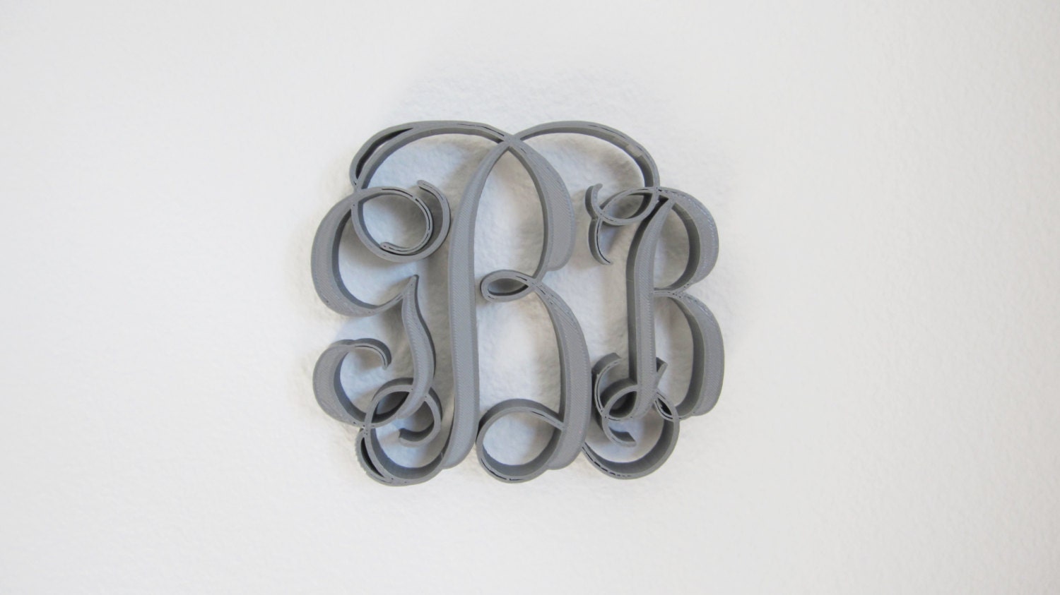 Custom 3d Printed Wedding Monogram Initials design wall art