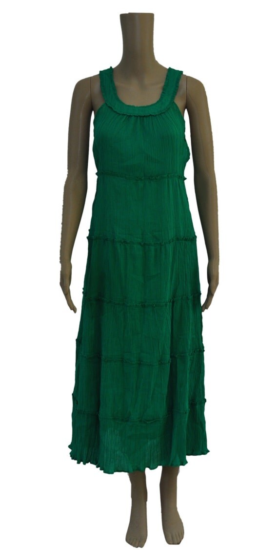 Womens Beach Boho Summer Gauze Dress plus by Indiancustomemade