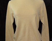 gold sparkle turtleneck