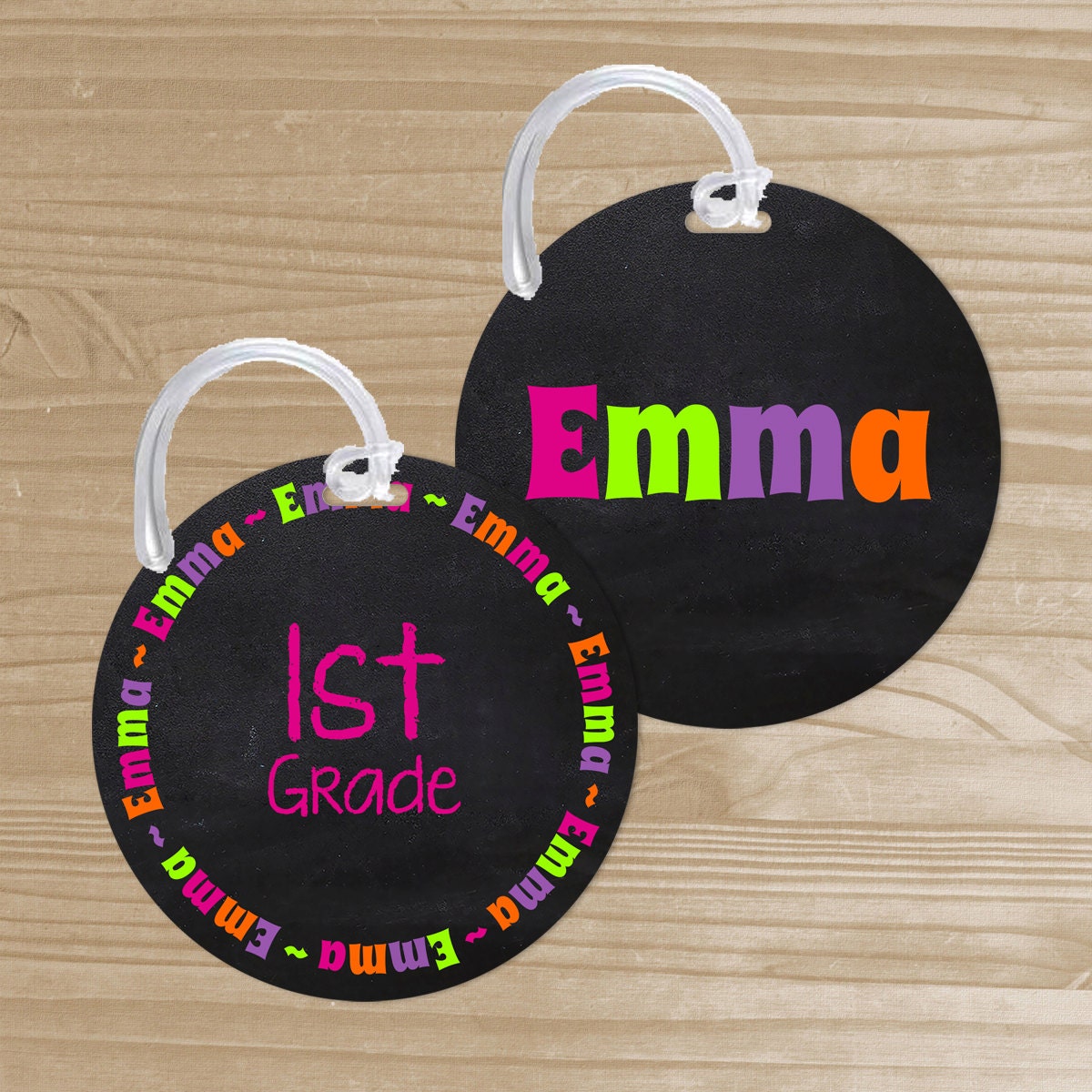 Personalized Backpack Tag School Backpack Name Tag