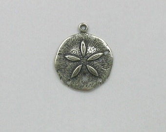 Sterling Silver 3-D Sand Dollar Charm