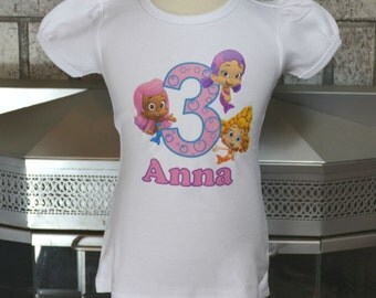 Bubble Guppies Shirt, Oona Birthday Shirt, Molly Birthday Shirt, Deema Birthday Shirt, Girls Birthday Shirt, Toddler Birthday, Toddler Shirt