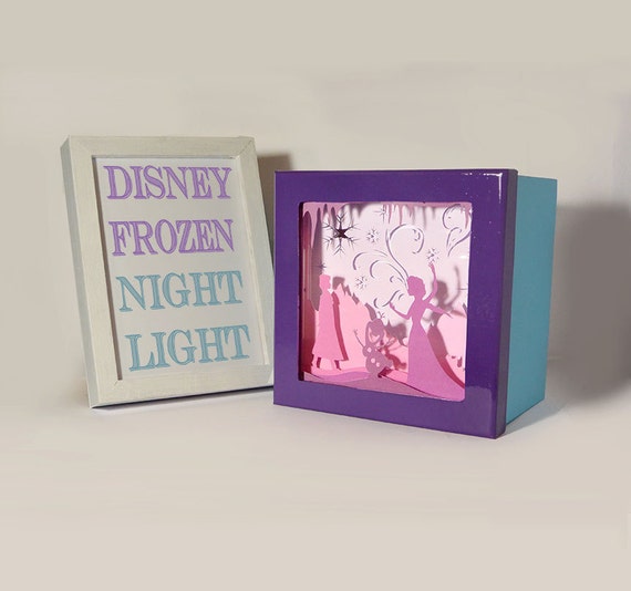 Frozen shadow box night light Special night light by FairyCherry