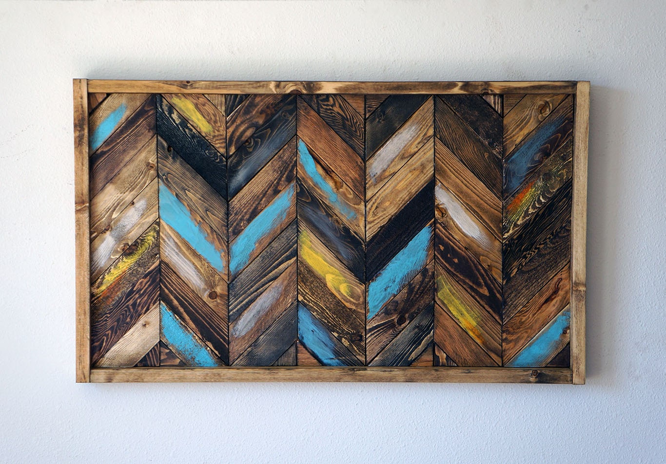 Chevron Wood Wall Art by RusticWarmthDecor on Etsy