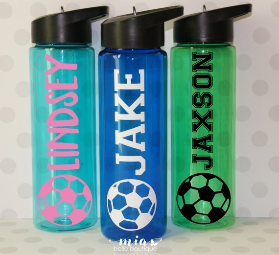 Personalized Soccer water bottle soccer camp water bottle