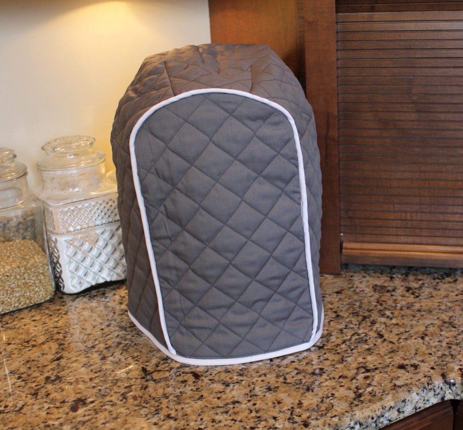 Keurig Cover 300 color combos in 4 Sizes Gray/White Trim