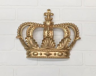 Gold Princess Crown/Gold Crown/Nursery Decor/Shabby Chic/Glam/Teen Room/Wall Decor/Princess/Royal/Crown Wall Decor/Littl