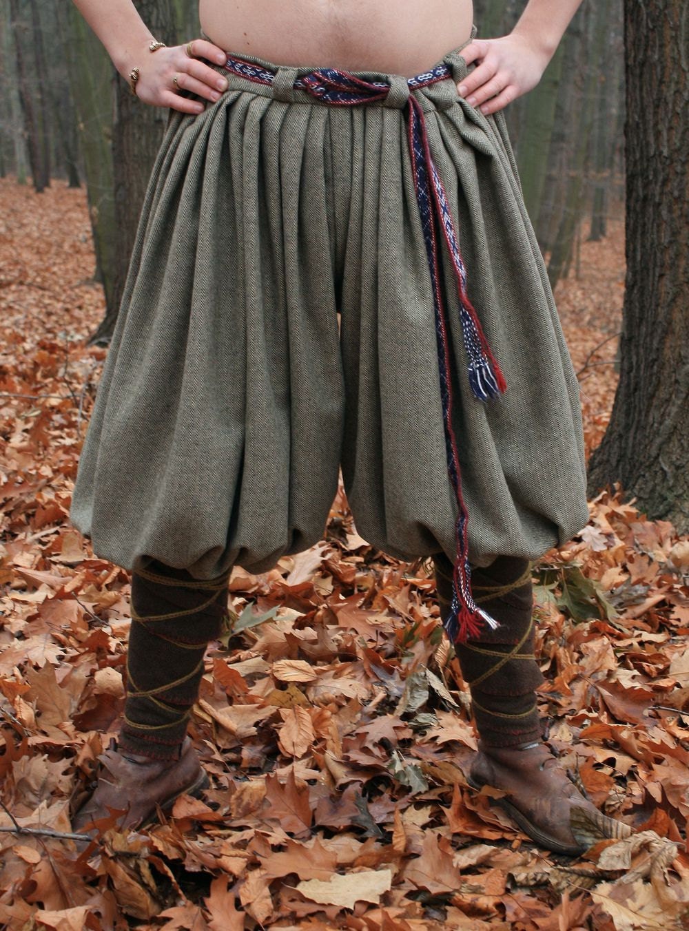 Viking Woolen TROUSERS Relica from Birka Pants Norse Wool