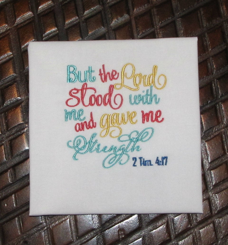 Bible Verse Embroidery Design