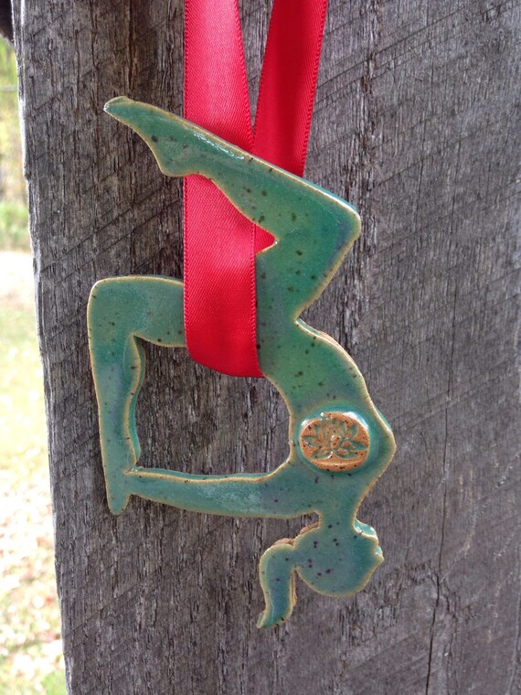 Aerial yoga christmas ornament aerial hammocks silks holiday