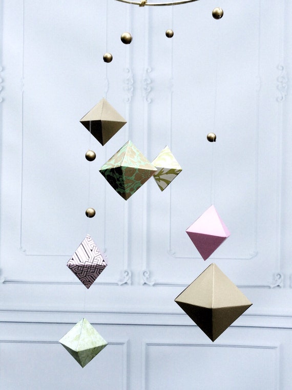 Items similar to Modern Baby Mobile Geometric Baby Mobile Baby