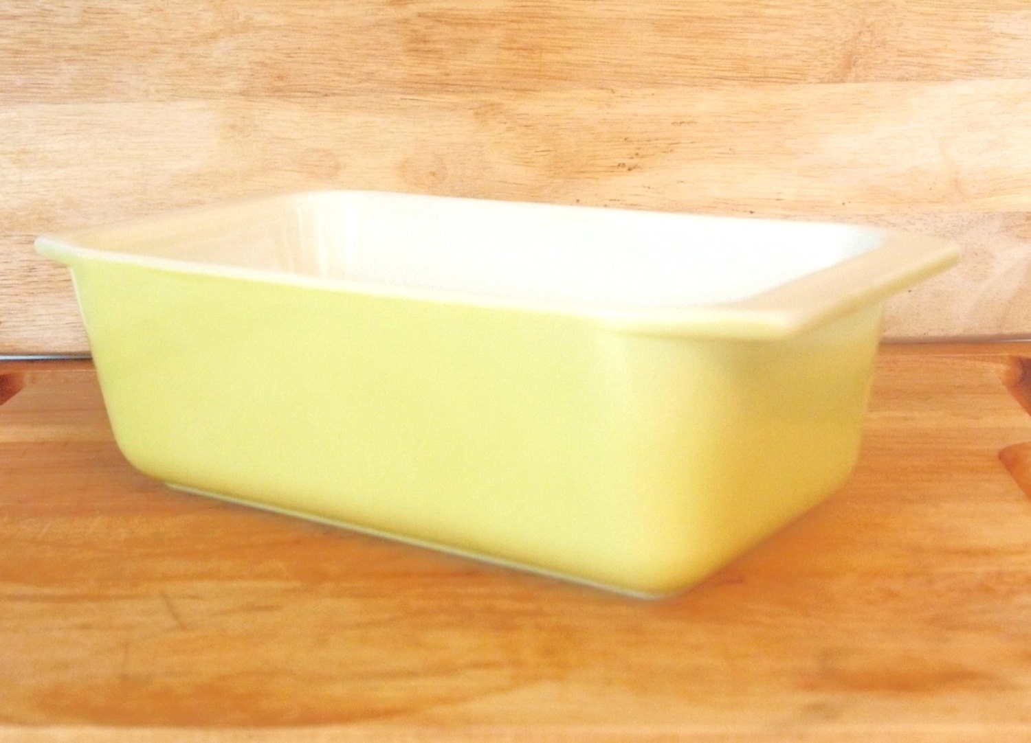 Vintage Pyrex 913 Bright Yellow Loaf Pan Bread or Meatloaf