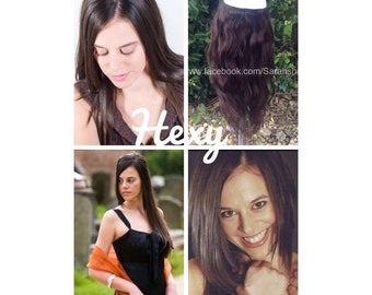 HALO HAIR EXTENSIONS, flip in hair extensions 100g #2 dark brown human secret wire Hexy hair extensions quick fit cheapest ready to post